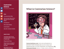 Tablet Screenshot of contrarianscience.com